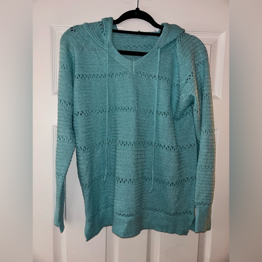 Women's Teal Knit Sweater